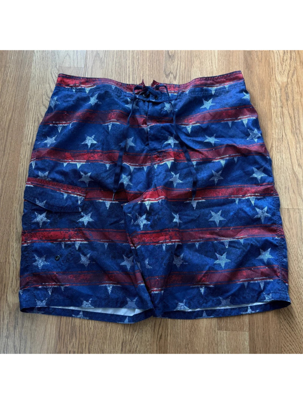 Joe boxer American flag swim shorts